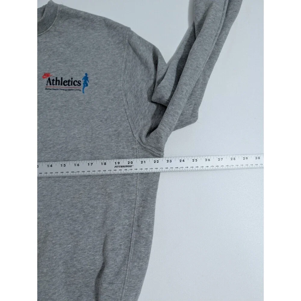 Nike Athletics One Day At A Time Crew Neck Sweatshirt Pullover Mens Medium Gray
